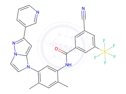 Chemical structure of BAY 826