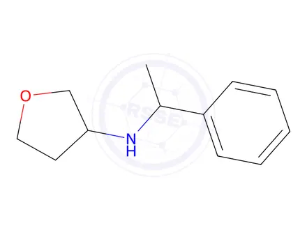 Chemical structure of n-(1-phenylethyl)oxolan-3-amine