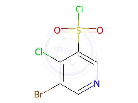 Chemical structure of 5-Bromo-4-chloropyridine-3-sulfonyl chloride