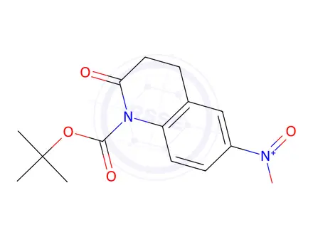 Chemical structure of tert-Butyl 6-nitro-2-oxo-3,4-dihydroquinoline-1(2H)-carboxylate