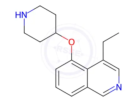 Chemical structure of 4-Ethyl-5-(piperidin-4-yloxy)isoquinoline