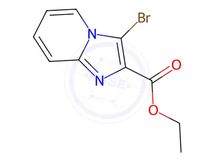 Chemical structure of Ethyl 3-Bromoimidazo[1,2-a]pyridine-2-carboxylate