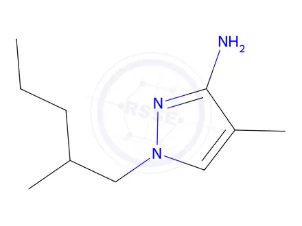 Chemical structure of 4-Methyl-1-(2-methylpentyl)-1h-pyrazol-3-amine