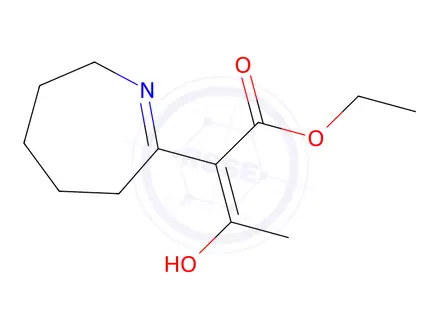 Chemical structure of Ethyl (2Z)-2-azepan-2-ylidene-3-oxobutanoate