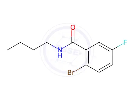 Chemical structure of N-Butyl 2-bromo-5-fluorobenzamide