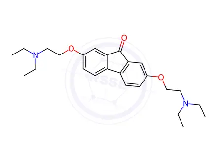 Chemical structure of Tilorone