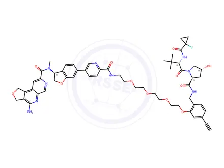 Chemical structure of (2S)-2-AMINO-3-[4-[[(2S,5R)-7-OXO-6-SULFOOXY-1,6-DIAZABICYCLO[3.2.1]OCTANE-2-CARBONYL]AMINO]PHENYL]P