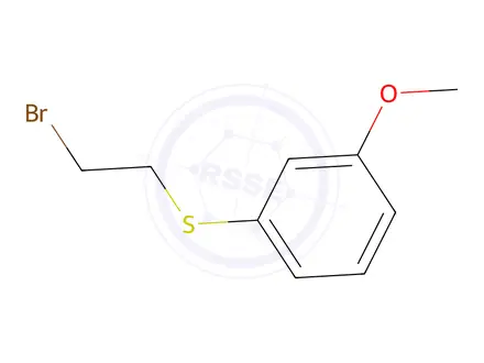 Chemical structure of 1-[(2-Bromoethyl)sulfanyl]-3-methoxybenzene
