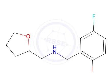 Chemical structure of 4-fluoro-2-((((tetrahydrofuran-2-yl)methyl)amino)methyl)phenol