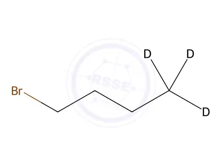 Chemical structure of 1-Bromobutane-d3