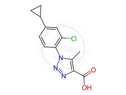 Chemical structure of 1-(2-Chloro-4-cyclopropyl-phenyl)-5-methyl-1H-[1,2,3]triazole-4-carboxylic acid