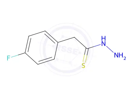 Chemical structure of 2-(4-fluorophenyl)ethanethiohydrazide