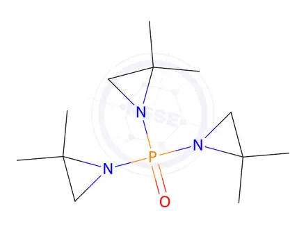 Chemical structure of Tris(2,2-dimethyl-1-aziridinyl)phosphine oxide