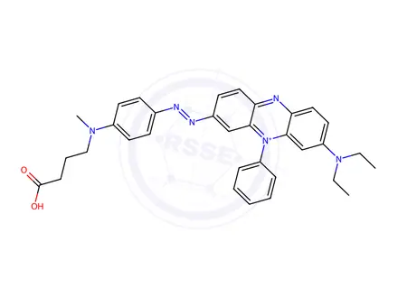 Chemical structure of BHQ-3 acid