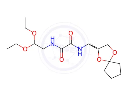 Chemical structure of N1-((1,4-Dioxaspiro[4.4]nonan-2-yl)methyl)-N2-(2,2-diethoxyethyl)oxalamide