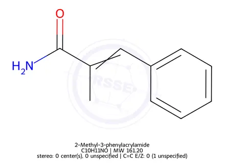 Chemical structure of 2-Methyl-3-phenylacrylamide
