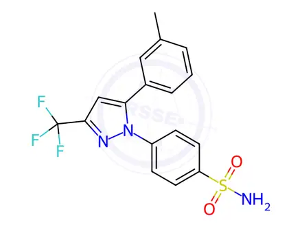 Chemical structure of Celecoxib-Impurity A