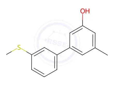 Chemical structure of 3-Methyl-5-(3-methylthiophenyl)phenol