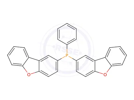 Chemical structure of Bis(2-dibenzofuranyl)phenylphosphine