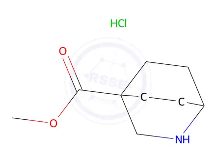 Chemical structure of Methyl 2-azabicyclo[2.2.2]octane-4-carboxylate hydrochloride