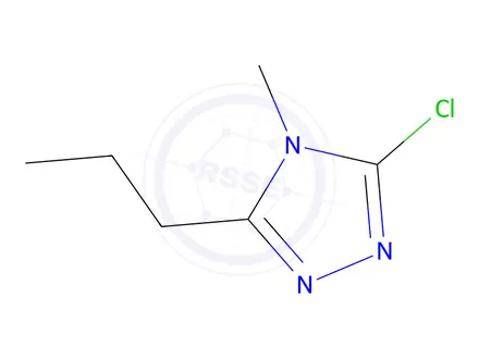Chemical structure of 3-Chloro-4-methyl-5-propyl-4h-1,2,4-triazole