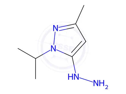 Chemical structure of 5-hydrazino-1-isopropyl-3-methyl-1H-pyrazole