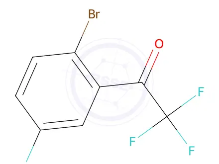 Chemical structure of 2-Bromo-2,2,2,5-Tetrafluoroacetophenone
