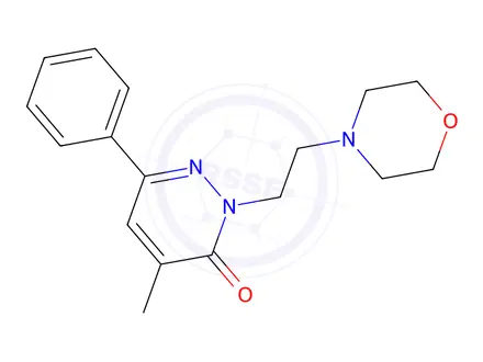 Chemical structure of 2-(2-Morpholinoethyl)-4-methyl-6-phenylpyridazine-3(2H)-one