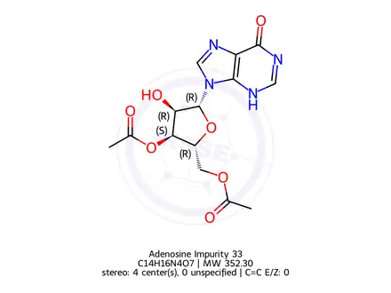Chemical structure of Adenosine Impurity 132