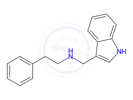 Chemical structure of N-((1H-indol-3-yl)methyl)-2-phenylethan-1-amine