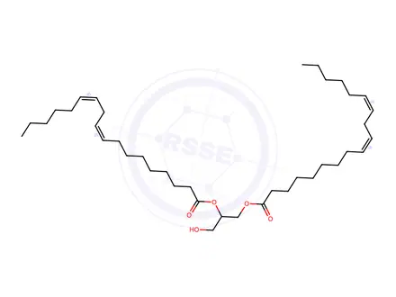 Chemical structure of Dilinolein(cis-9,12)(C18:2)