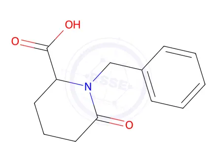 Chemical structure of 1-benzyl-6-oxopiperidine-2-carboxylic acid