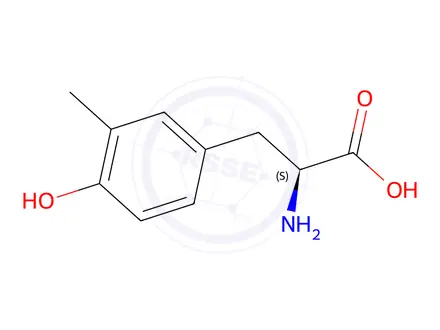 Chemical structure of 2-Amino-3-(4-hydroxy-3-methylphenyl)propanoic acid