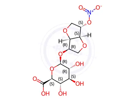 Chemical structure of Isosorbide-2-mononitrate 5-O-beta-D-glucuronide