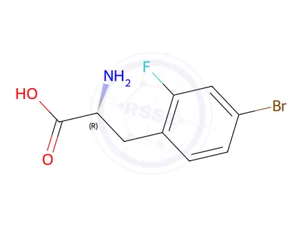 Chemical structure of 4-Bromo-2-fluoro-D-phenylalanine