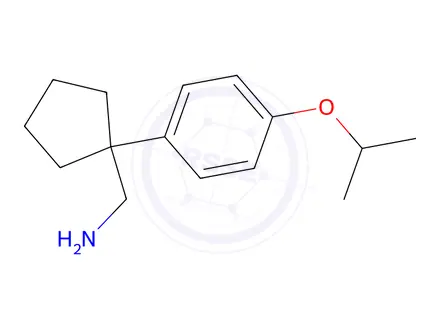 Chemical structure of (1-(4-Isopropoxyphenyl)cyclopentyl)methanamine