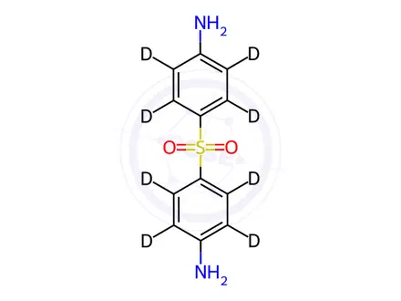 Chemical structure of Dapsone-D8