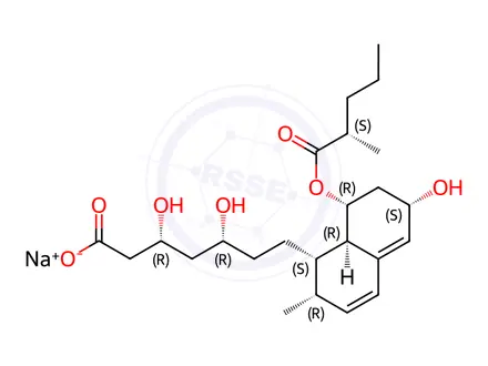 Chemical structure of Homopravastatin Sodium Salt