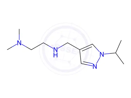 Chemical structure of N'-[(1-isopropyl-1H-pyrazol-4-yl)methyl]-N,N-dimethylethane-1,2-diamine