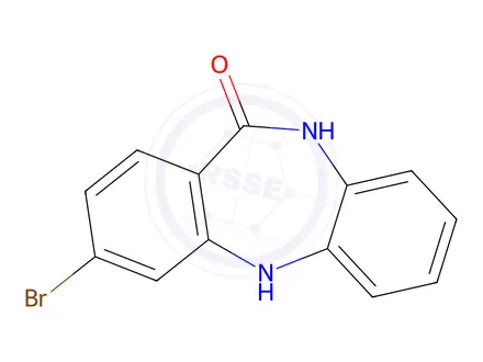 Chemical structure of 3-Bromo-5H-dibenzo[b,e][1,4]diazepin-11(10H)-one
