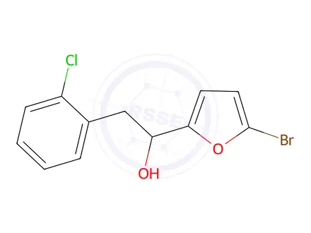 Chemical structure of 1-(5-bromofuran-2-yl)-2-(2-chlorophenyl)ethan-1-ol