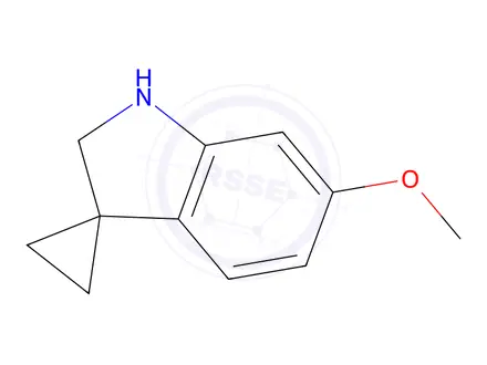 Chemical structure of 6'-Methoxyspiro[cyclopropane-1,3'-indoline]