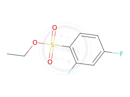 Chemical structure of ethyl 2,4-difluorobenzenesulfonate