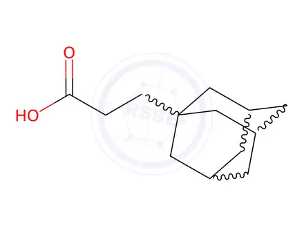Chemical structure of 3-(1-Adamantyl)propanoic acid