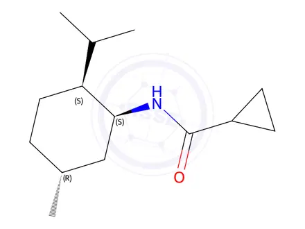 Chemical structure of N-((1S,2S,5R)-2-Isopropyl-5-methylcyclohexyl)cyclopropanecarboxamide