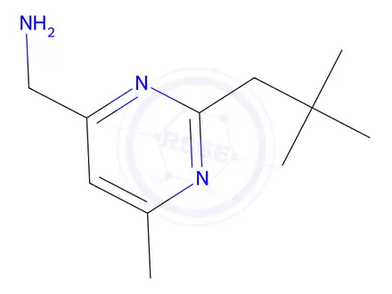 Chemical structure of 1-[2-(2,2-Dimethylpropyl)-6-methylpyrimidin-4-yl]methanamine