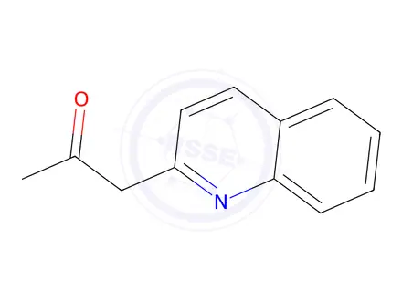 Chemical structure of 2-Propanone,1-(2-quinolinyl)-