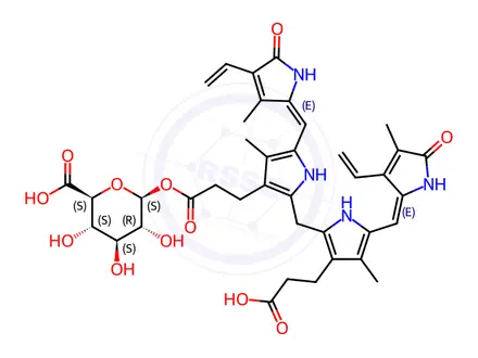 Chemical structure of Bilirubin Acyl-beta-D-glucuronide