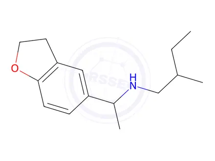 Chemical structure of n-(1-(2,3-Dihydrobenzofuran-5-yl)ethyl)-2-methylbutan-1-amine