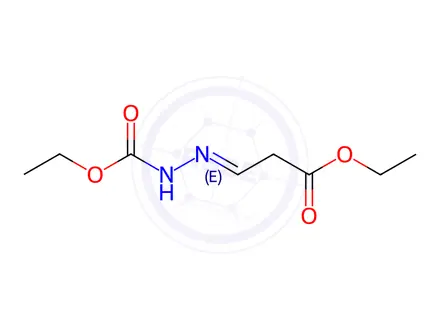 Chemical structure of Ethyl 2-(3-ethoxy-3-oxopropylidene)hydrazinecarboxylate